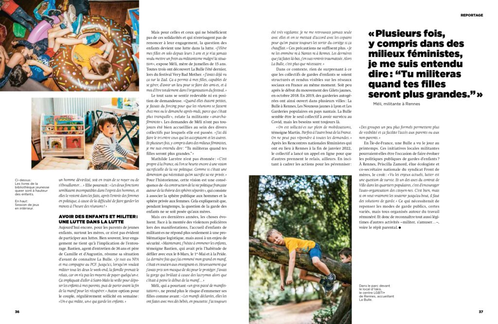 Pages 5 et 6 de l'article sur la Bulle dans la revue La Déferlante